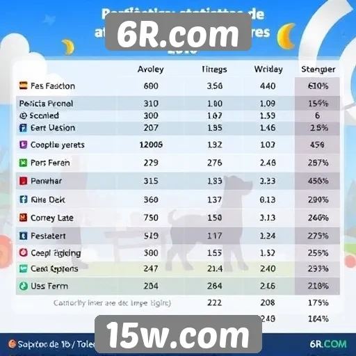 Estatísticas de jogos mais populares no 6R.com